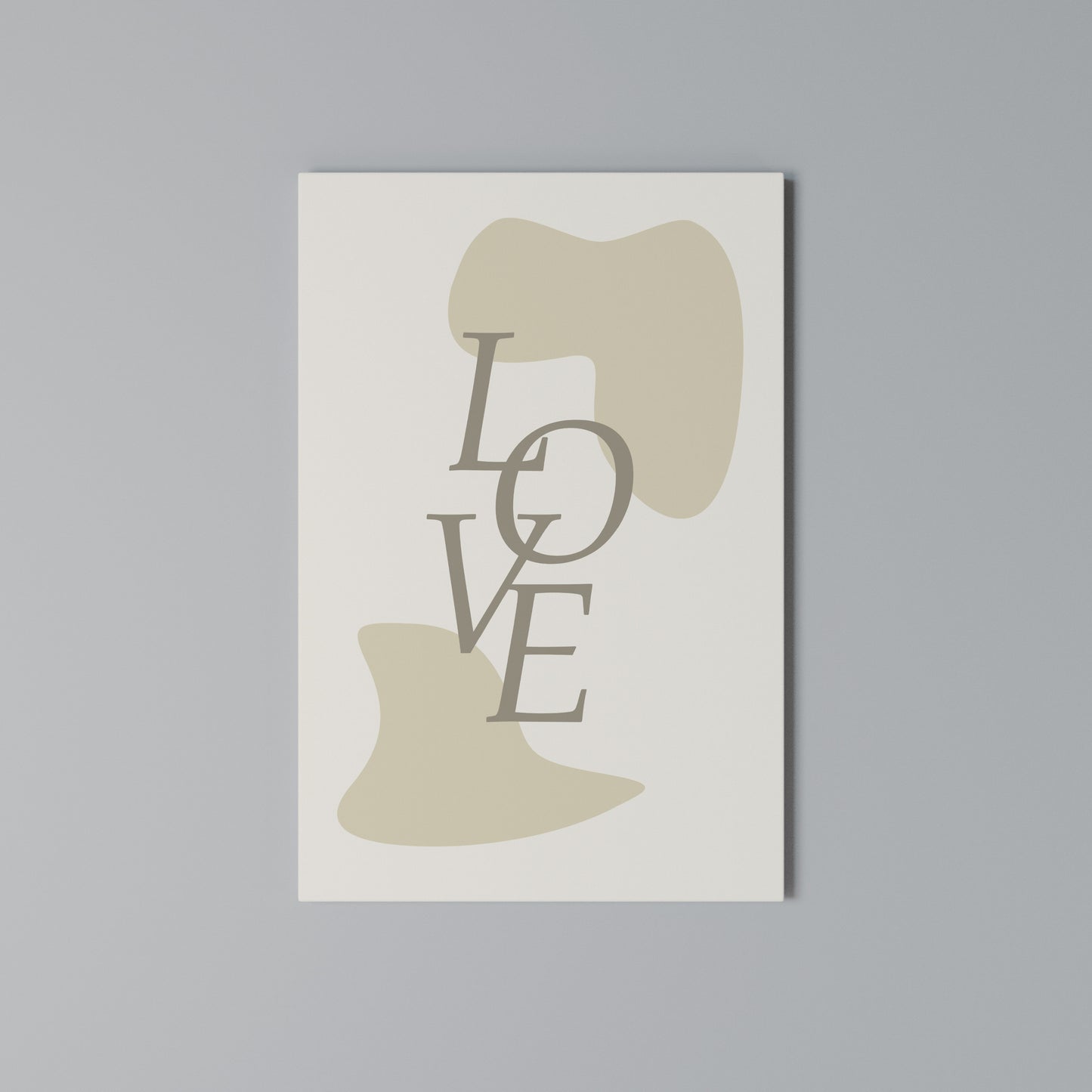 LOVE IN FORM Stampa su Tela Verticale