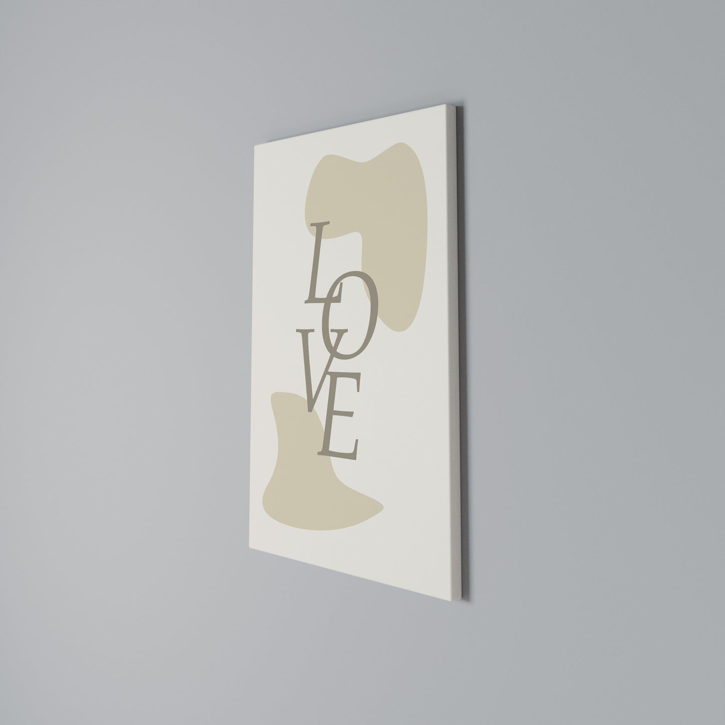 LOVE IN FORM Stampa su Tela Verticale