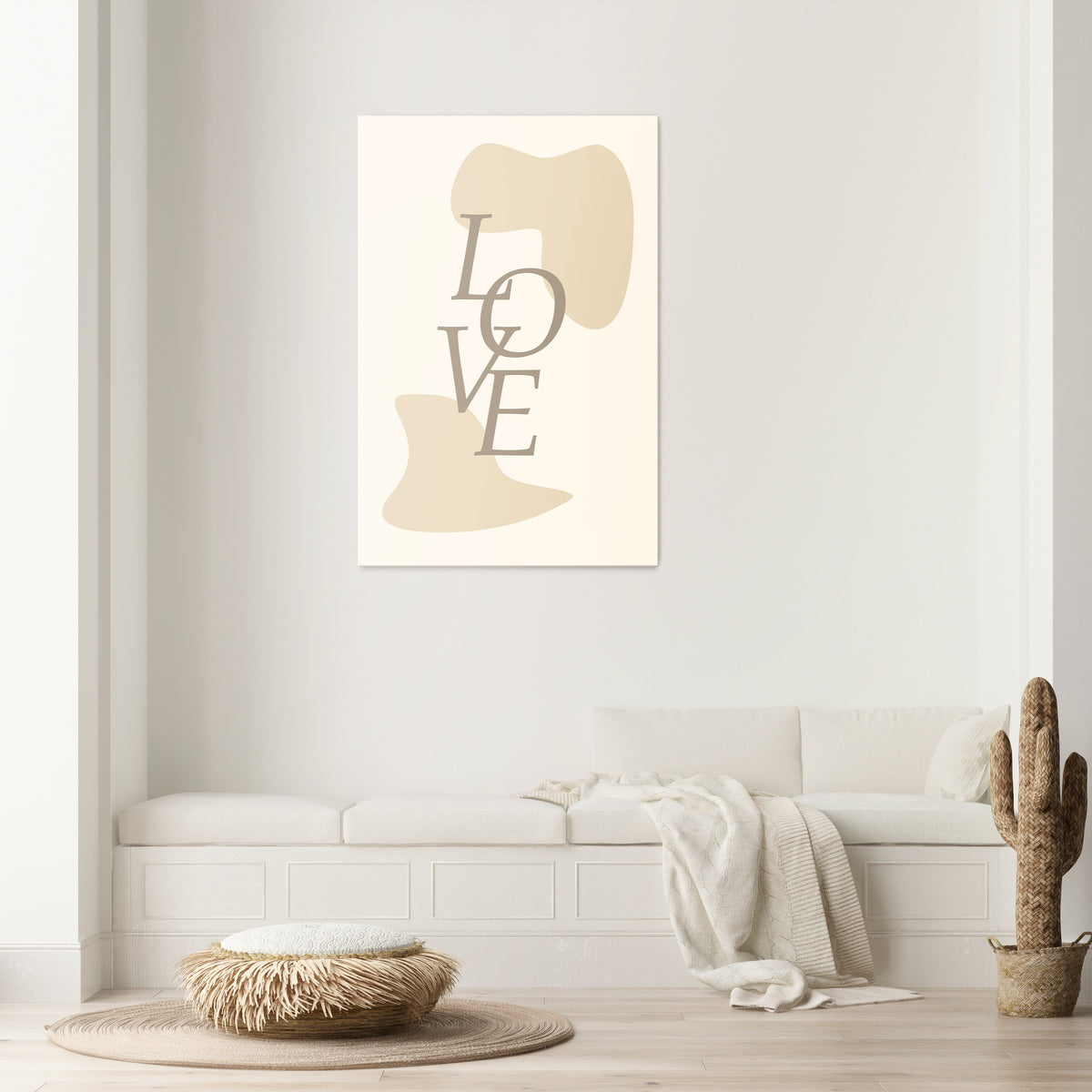 LOVE IN FORM Stampa su tela verticale
