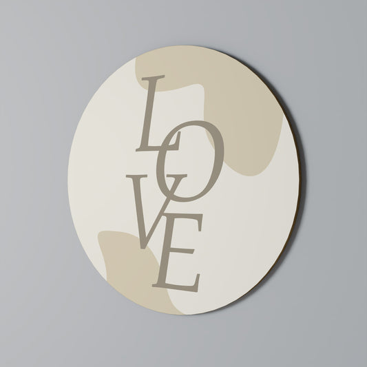 Arte murale rotonda AMORE IN FORMA