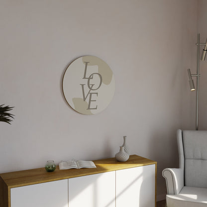 Arte murale rotonda AMORE IN FORMA