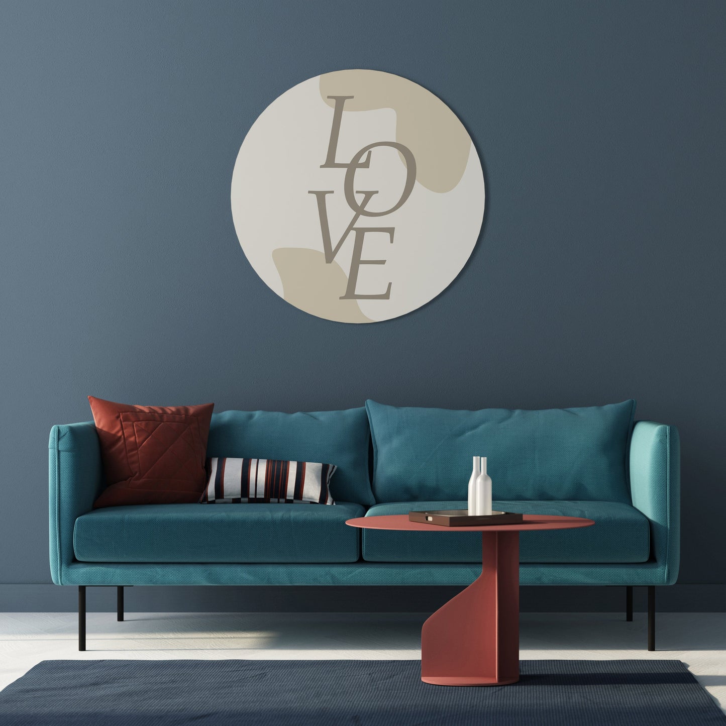 Arte murale rotonda AMORE IN FORMA