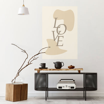 L'AMORE IN FORMA Poster verticale staccabile e attaccabile