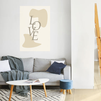 L'AMORE IN FORMA Poster verticale staccabile e attaccabile