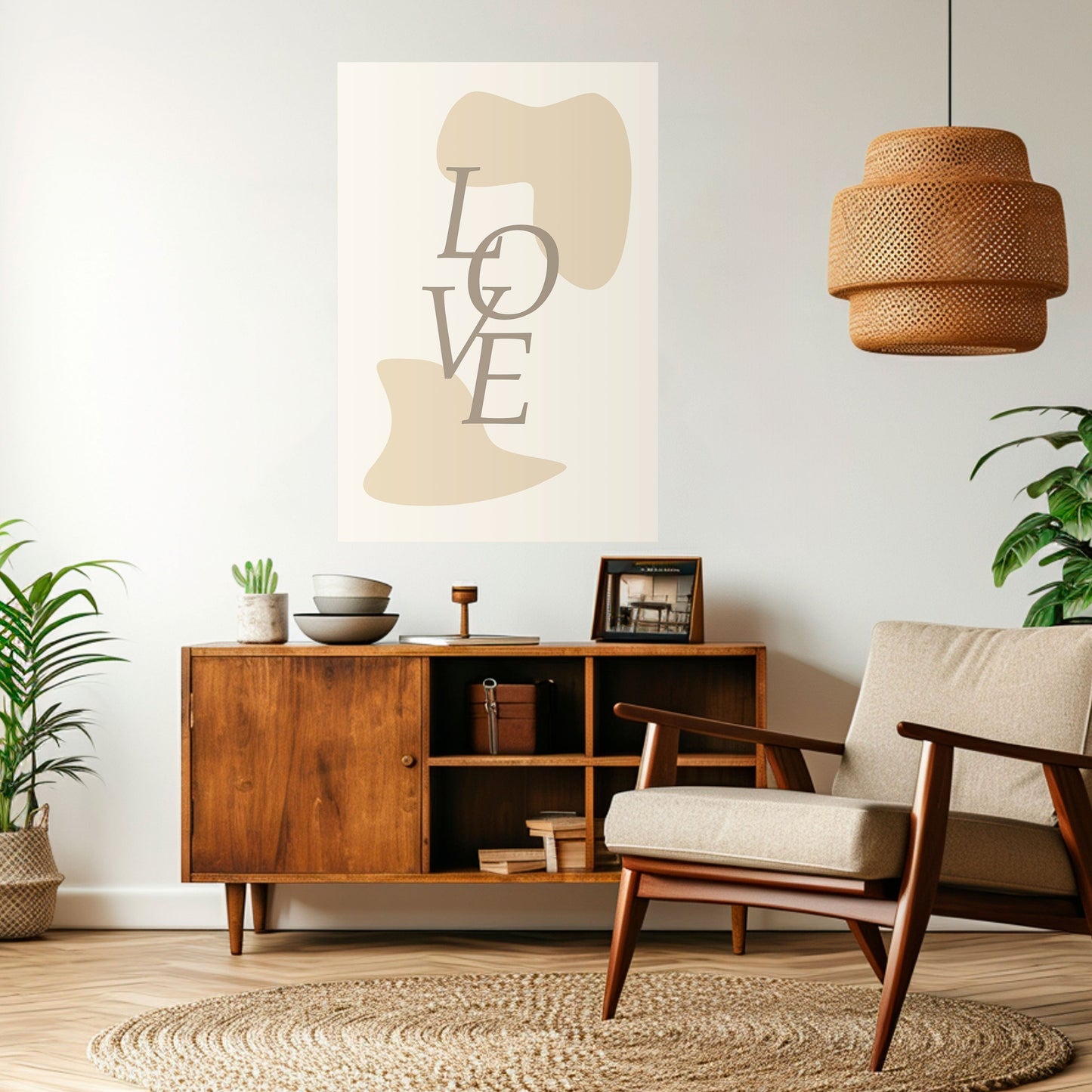 L'AMORE IN FORMA Poster verticale staccabile e attaccabile