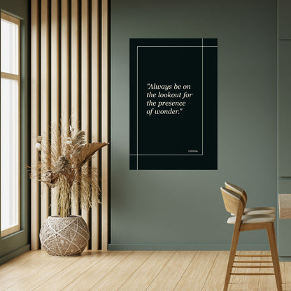 MERAVIGLIE SVELATE Poster verticale staccabile e attaccabile