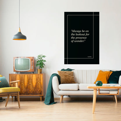 MERAVIGLIE SVELATE Poster verticale staccabile e attaccabile