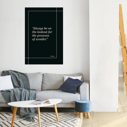 MERAVIGLIE SVELATE Poster verticale staccabile e attaccabile