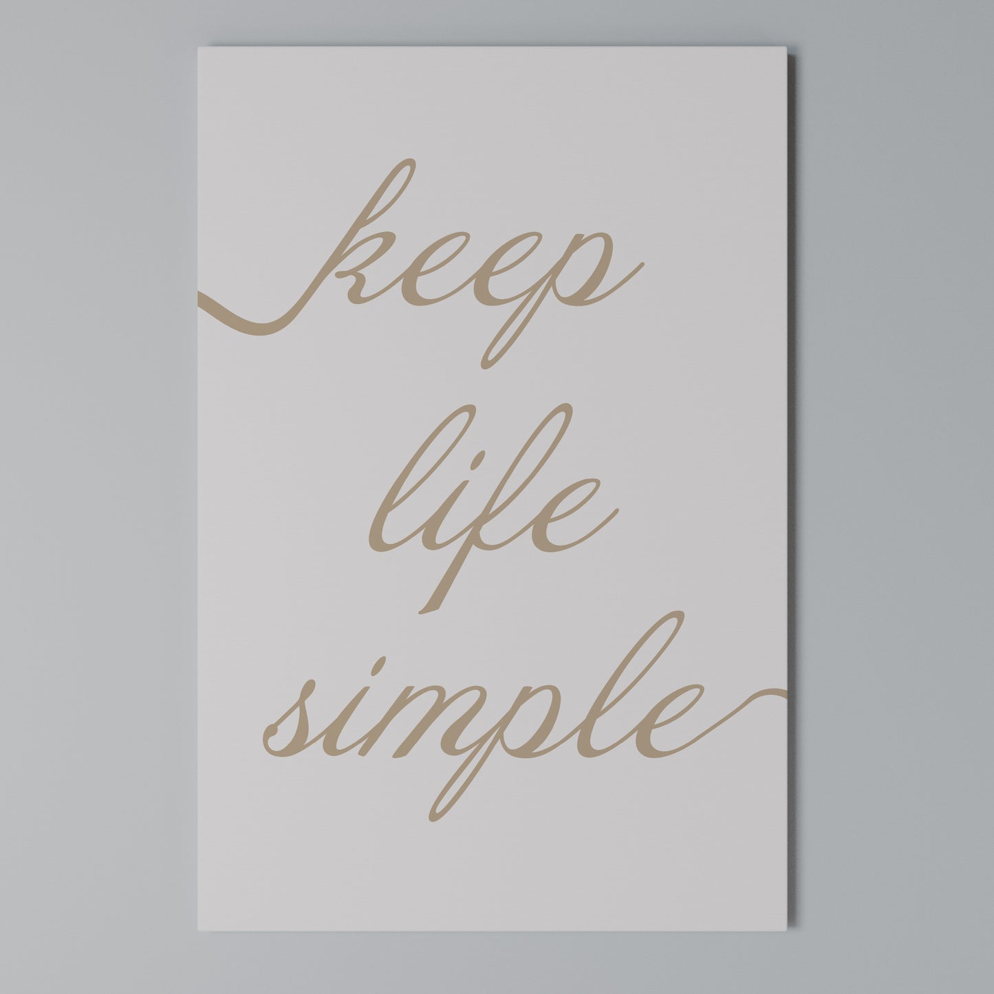 MINIMALIST MANTRA Stampa su Tela Verticale