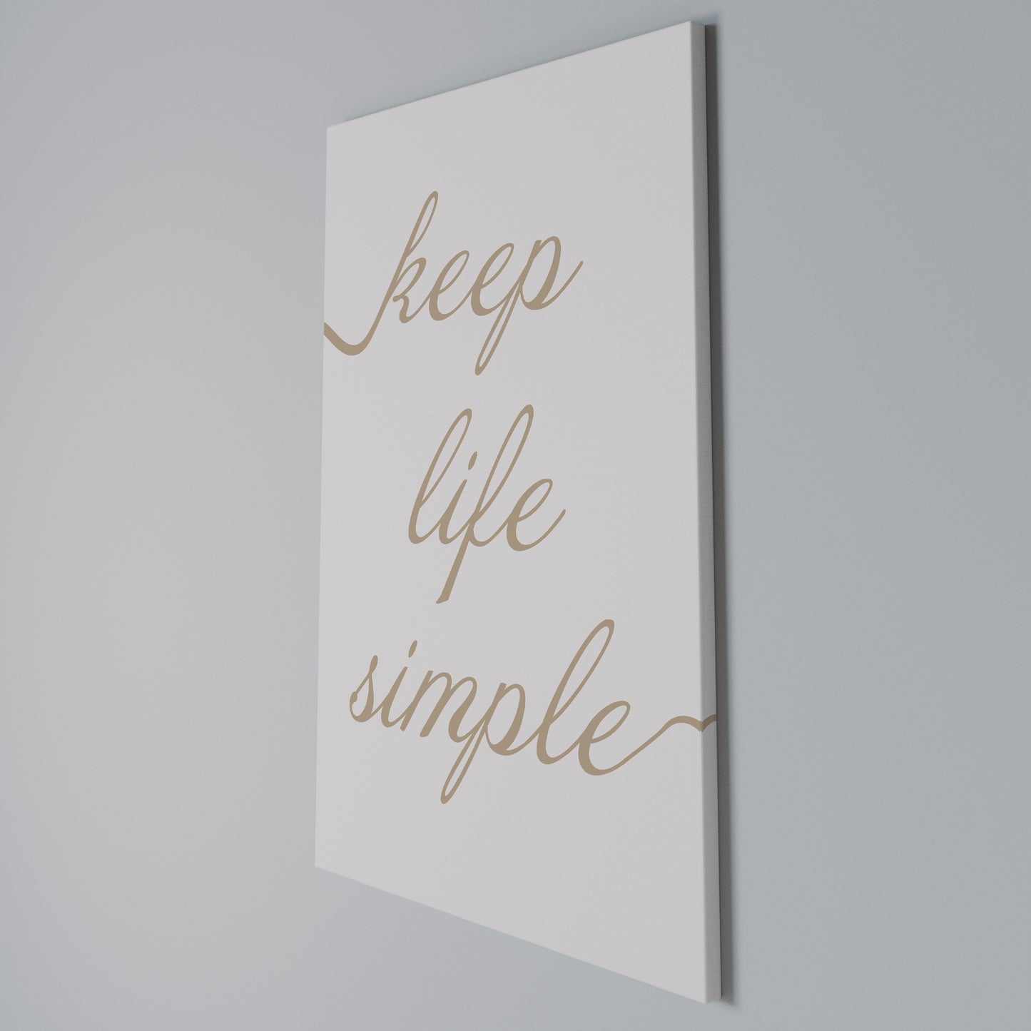 MINIMALIST MANTRA Stampa su Tela Verticale