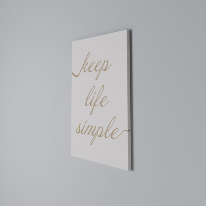 MINIMALIST MANTRA Stampa su Tela Verticale