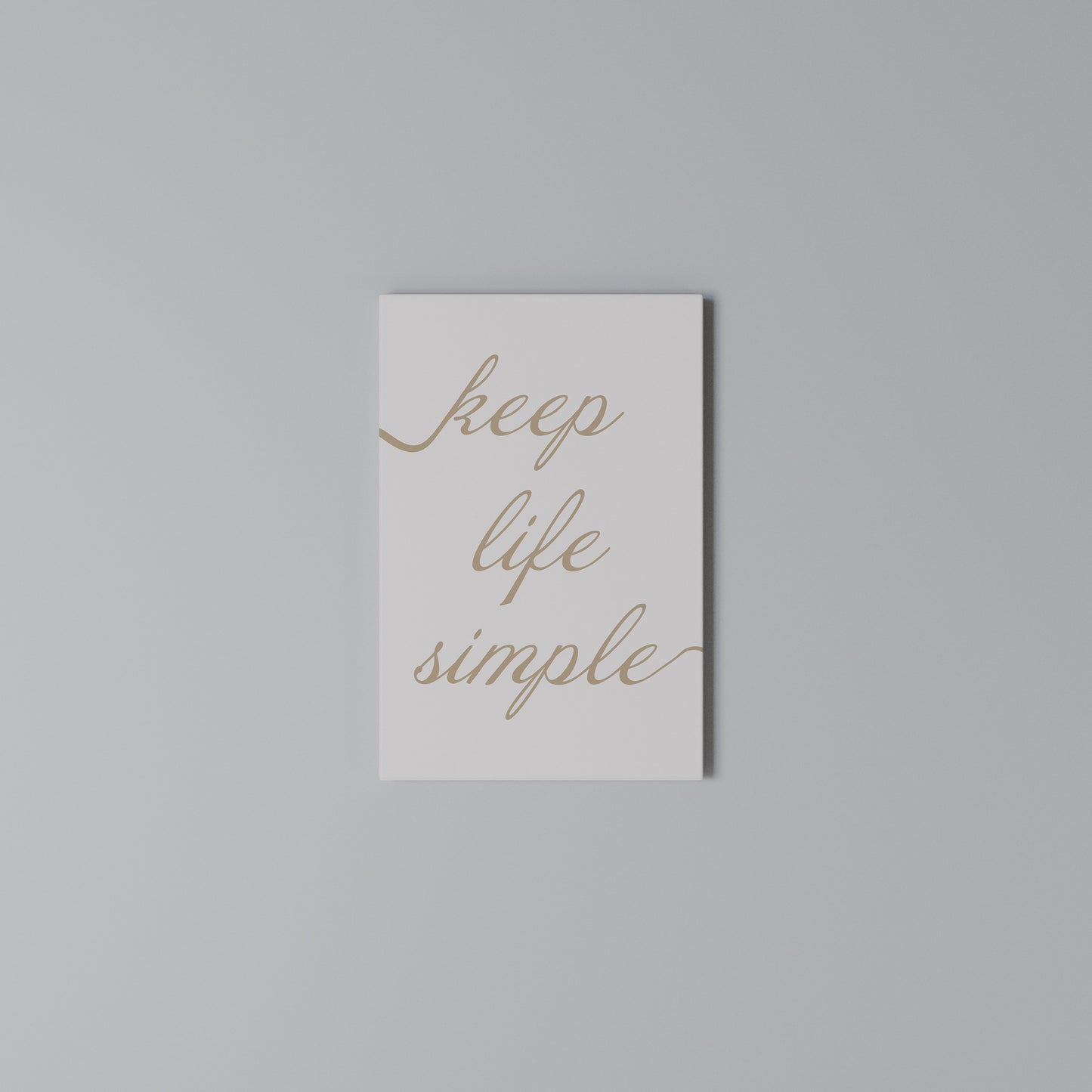 MINIMALIST MANTRA Stampa su Tela Verticale