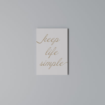 MINIMALIST MANTRA Stampa su Tela Verticale