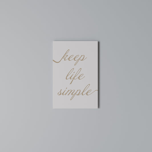 MINIMALIST MANTRA Stampa su Tela Verticale