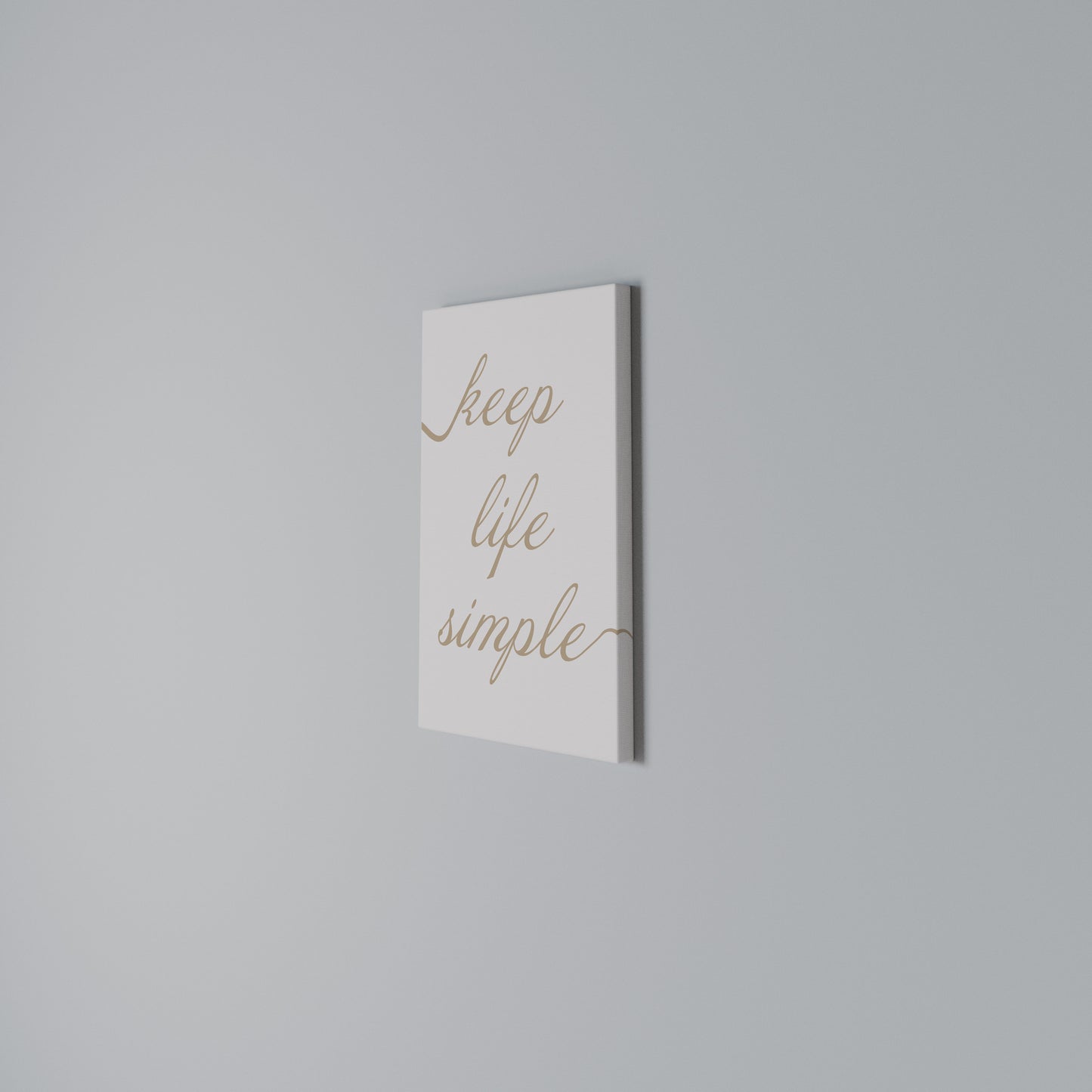 MINIMALIST MANTRA Stampa su Tela Verticale
