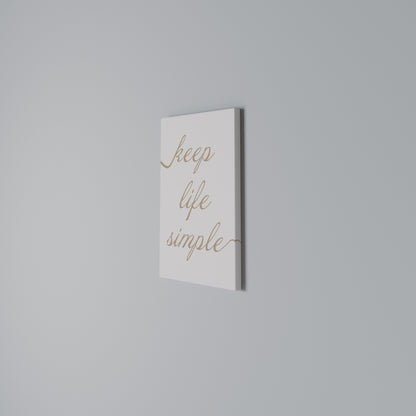 MINIMALIST MANTRA Stampa su Tela Verticale