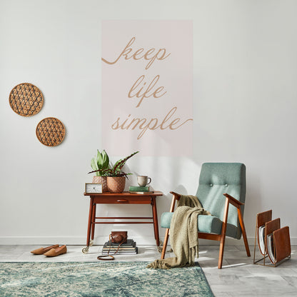 MANTRA MINIMALISTA Poster verticale staccabile e attaccabile