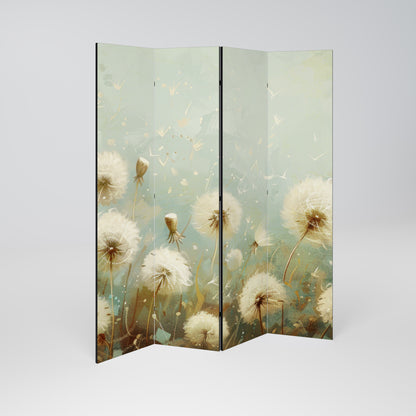 DREAMY MEADOW - Divisorio decorativo per ambienti a 4 pannelli