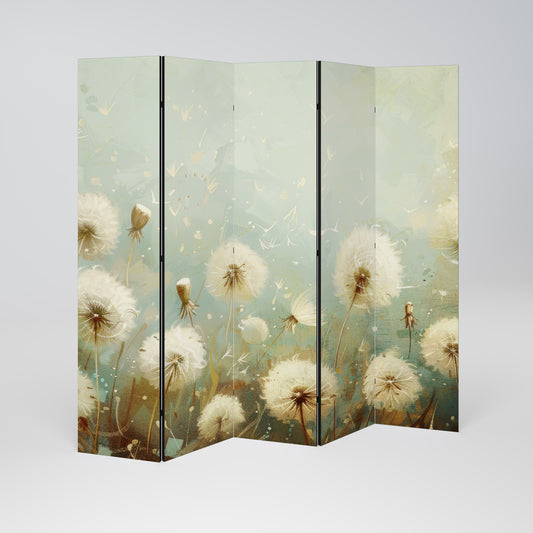 DREAMY MEADOW - Divisorio decorativo per ambienti a 5 pannelli