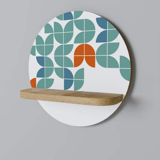 BE THE CHANGE Mensola rotonda per arte in effetto rovere