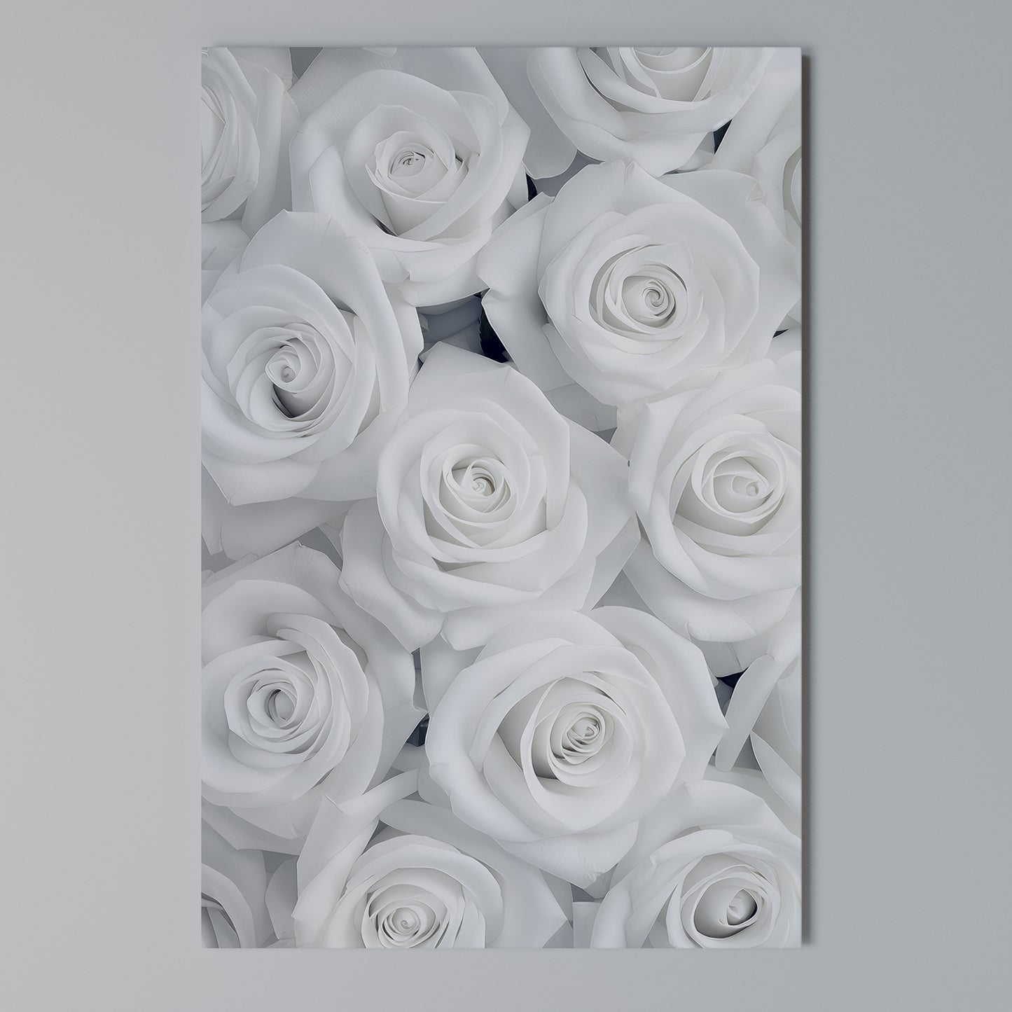 ELEGANCE IN WHITE Stampa su Tela Verticale