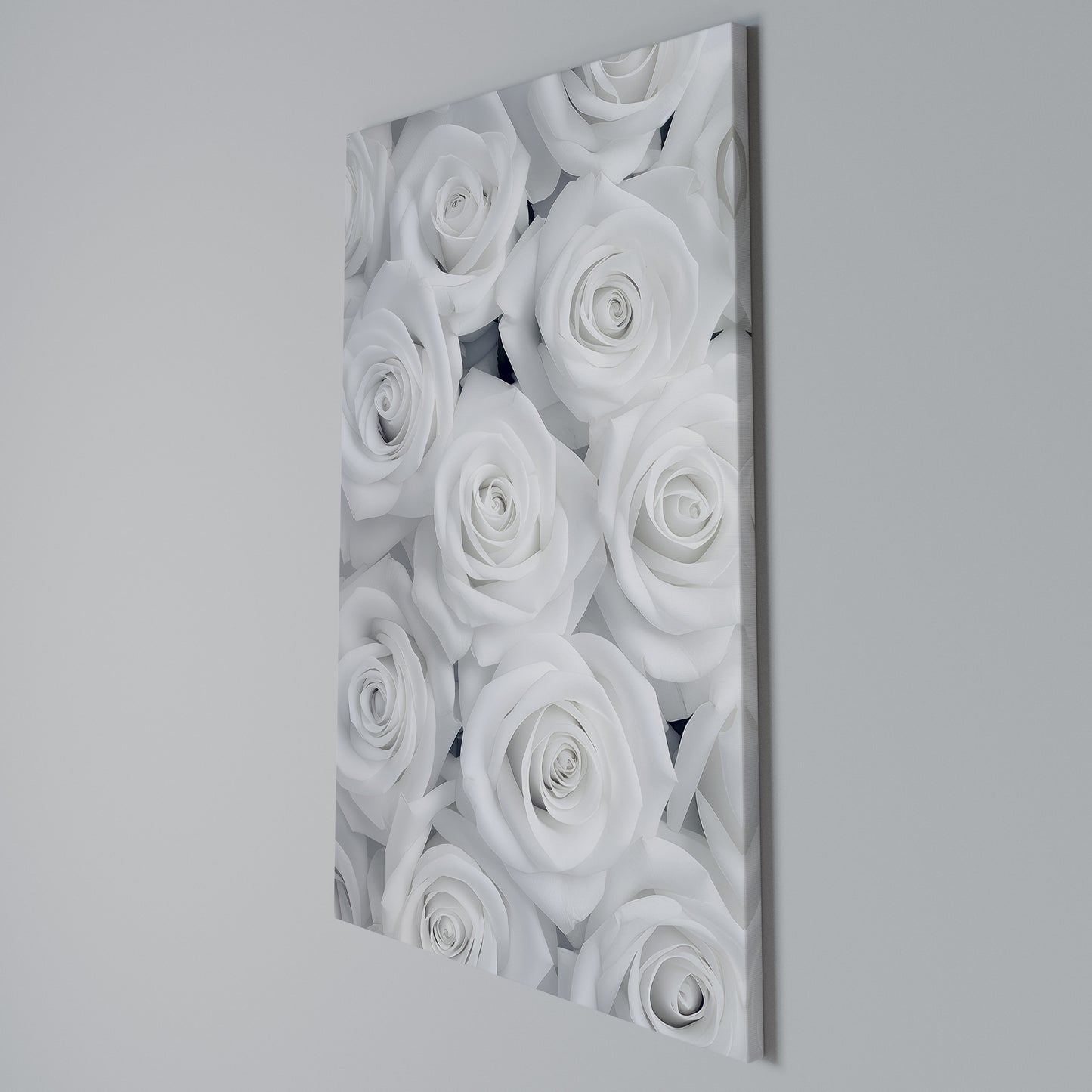 ELEGANCE IN WHITE Stampa su Tela Verticale