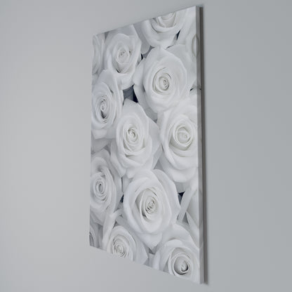 ELEGANCE IN WHITE Stampa su Tela Verticale