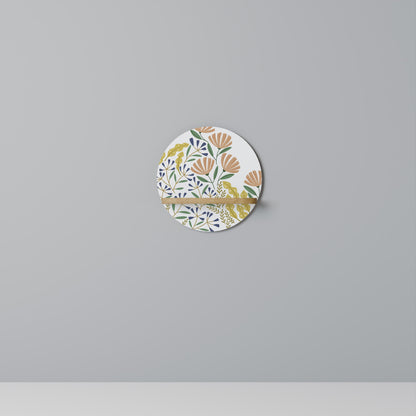 HELLO SPRING Mensola rotonda per arte in effetto rovere