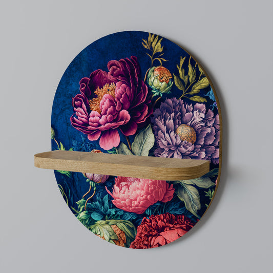 BLOOMING ELEGANCE Mensola ovale per opere d'arte in effetto rovere