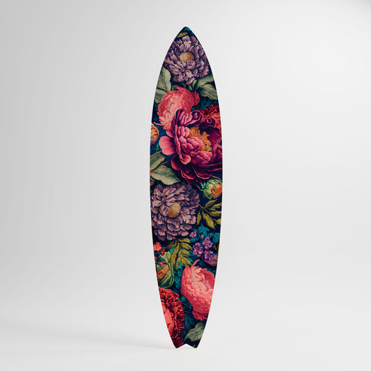 BLOOMING ELEGANCE Decorative Plywood Surfboard