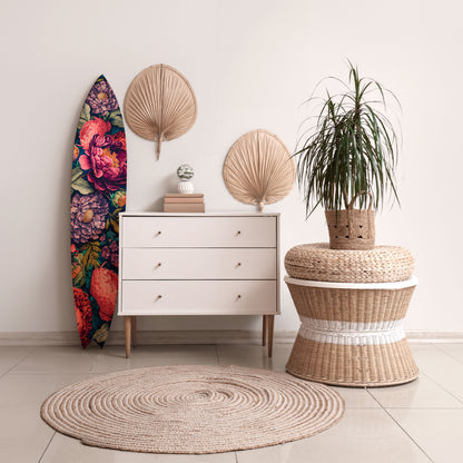 BLOOMING ELEGANCE Decorative Plywood Surfboard