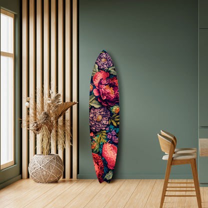 BLOOMING ELEGANCE Decorative Plywood Surfboard