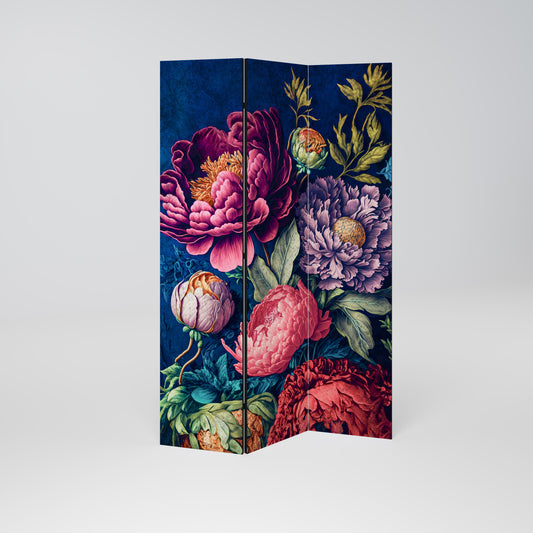BLOOMING ELEGANCE Divisorio decorativo per ambienti a 3 pannelli