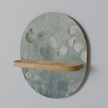 Mensola ovale NIGHT LADY effetto rovere