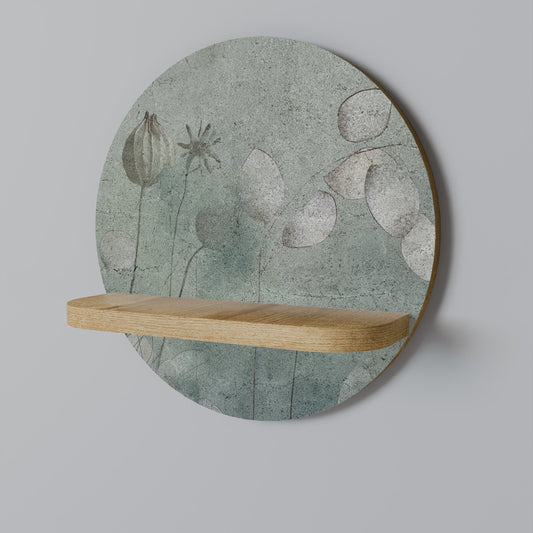 Mensola rotonda NIGHT LADY effetto rovere