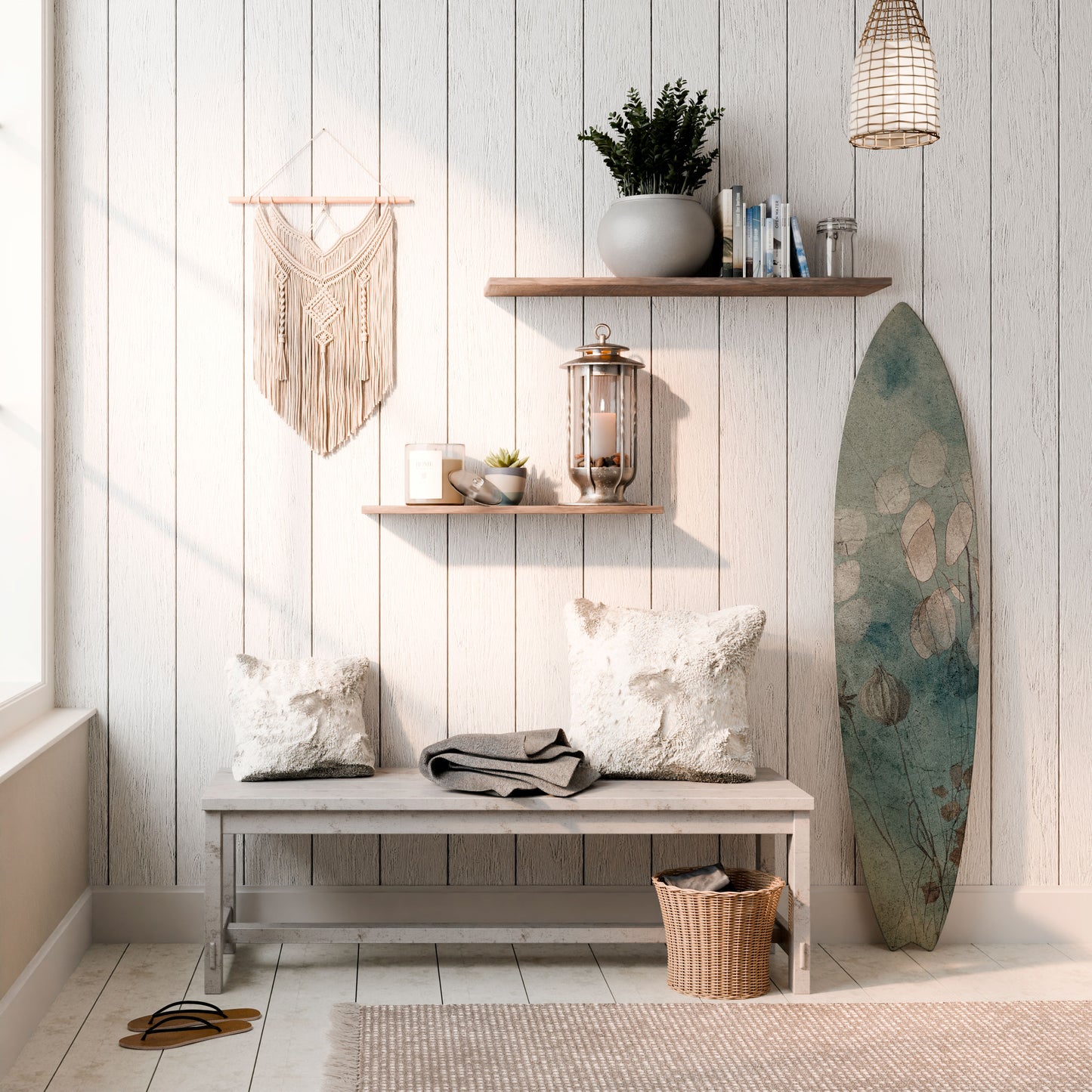 NIGHT LADY Surfboard Decorative Panel