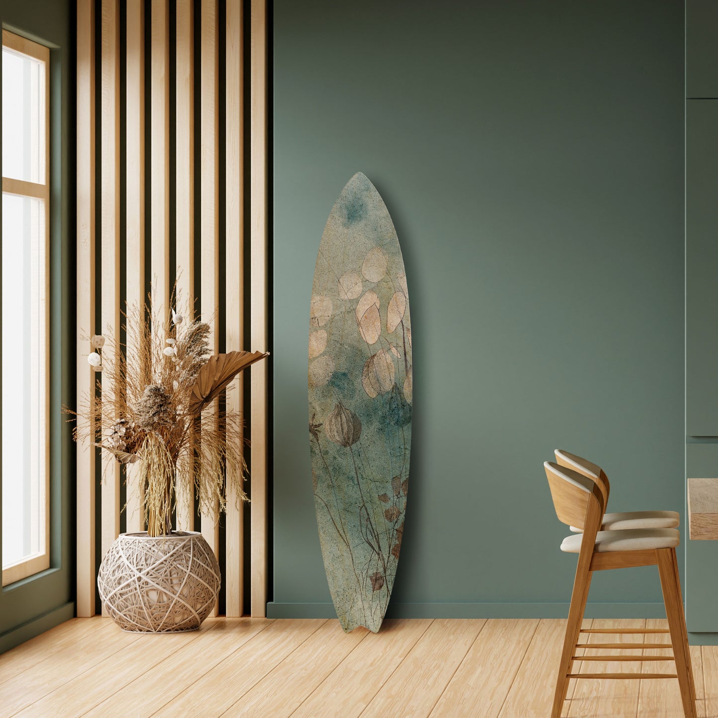 NIGHT LADY Decorative Plywood Surfboard