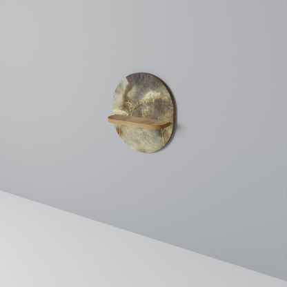 Mensola ovale GENTLE POWER in effetto rovere