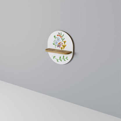 Mensola ovale GARDEN LIFE in effetto rovere