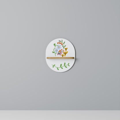 Mensola ovale GARDEN LIFE in effetto rovere