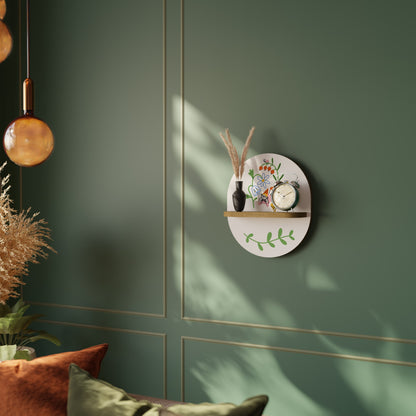 Mensola ovale GARDEN LIFE in effetto rovere