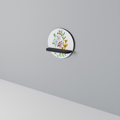 Mensola rotonda GARDEN LIFE con finitura nera
