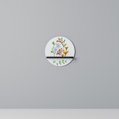 Mensola rotonda GARDEN LIFE con finitura nera