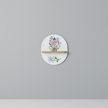 Mensola ovale GARDEN GUARDIAN in effetto rovere
