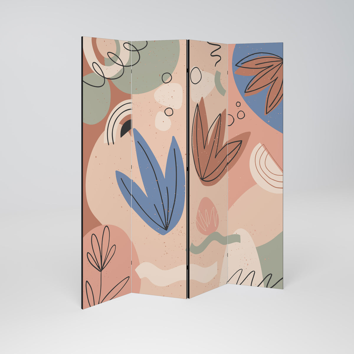PASTEL DESTINY Paravento Decorativo a 4 Pannelli