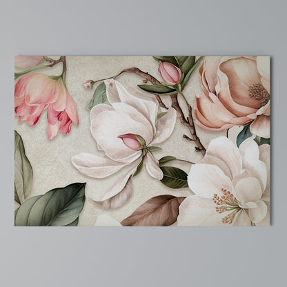 FLORAL GRACE Stampa su tela orizzontale