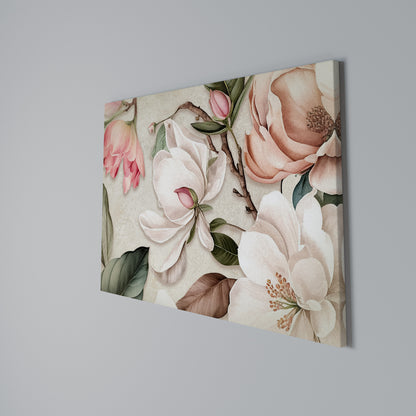 FLORAL GRACE Stampa su tela orizzontale