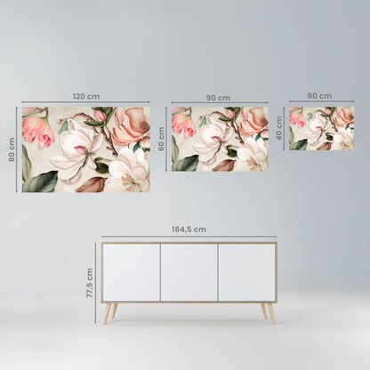 Poster orizzontale staccabile e attaccabile FLORAL GRACE