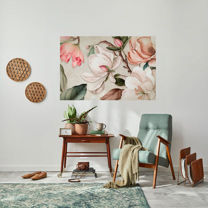 Poster orizzontale staccabile e attaccabile FLORAL GRACE