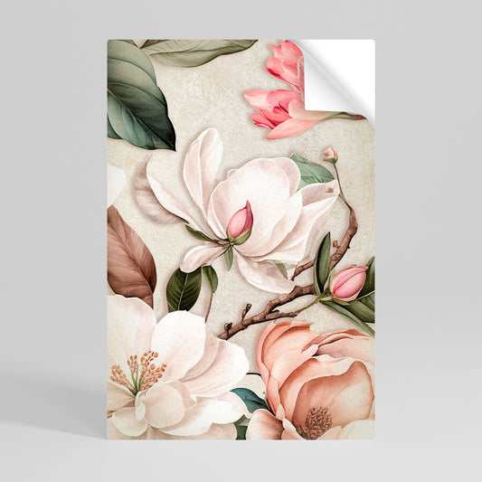 Poster verticale staccabile e attaccabile FLORAL GRACE
